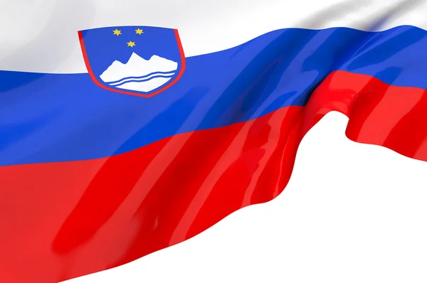 Slovenya bayrakları — Stok fotoğraf