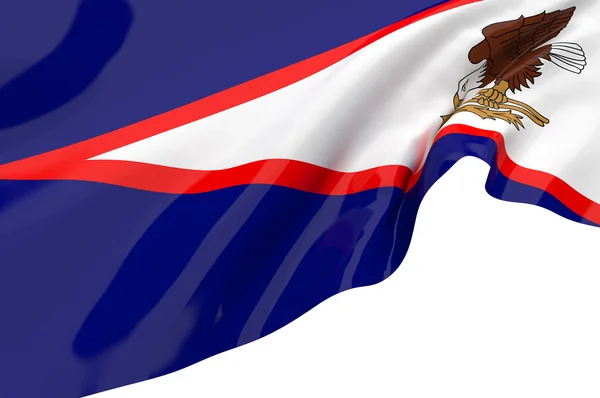 Obrázek vlajky americká samoa — Stock fotografie