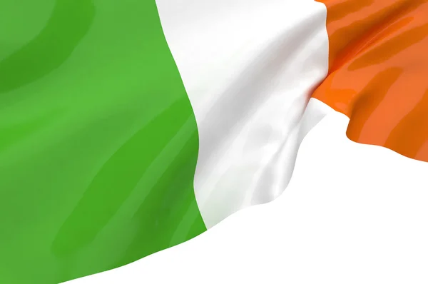 Bandeira ondulada da Irlanda — Fotografia de Stock