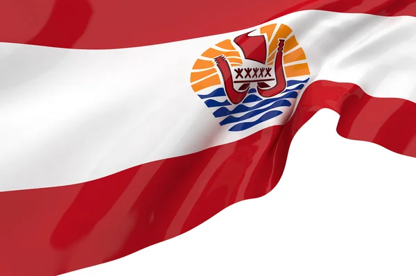 Bandeiras ilustrativas da Polinésia Francesa — Fotografia de Stock