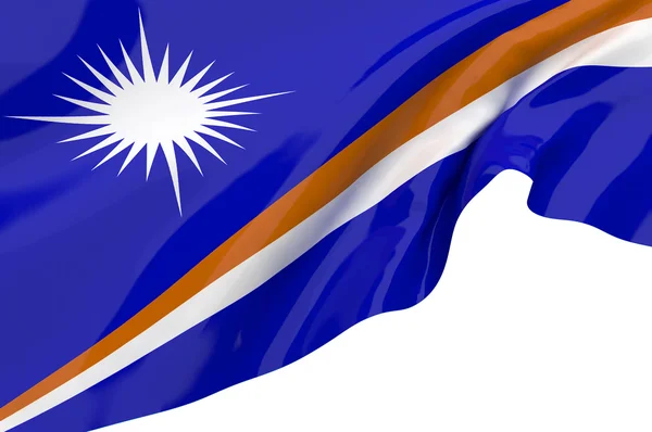 マーシャル諸島の国旗を図 — ストック写真