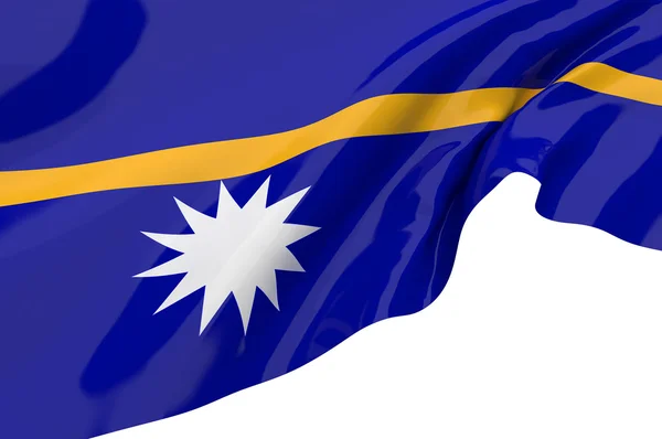 Nauru illüstrasyon bayrakları — Stok fotoğraf