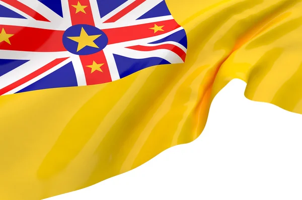 Illustration flags of Niue — Stock Photo, Image