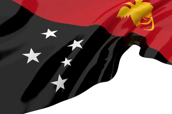 Illustration Flaggen von Papua Neuguinea — Stockfoto
