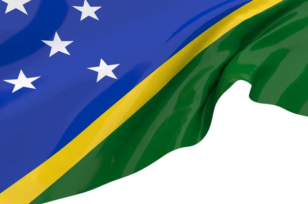 Ilustracja flagi Wysp Salomona — Zdjęcie stockowe