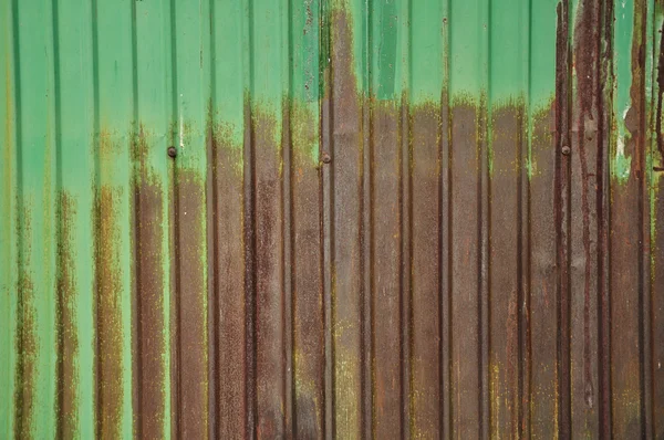 旧锌栅栏背景 — 图库照片