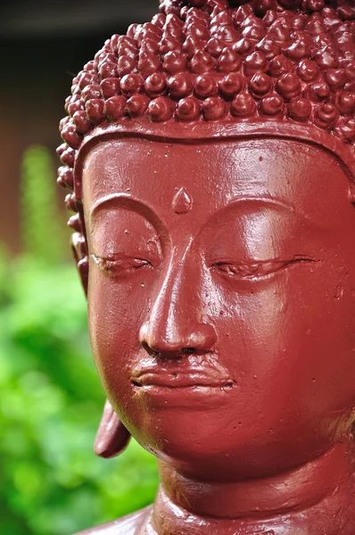 Statua buddha rossa — Foto Stock