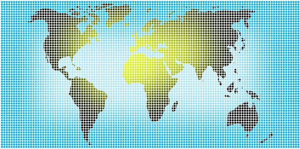Mappa globale del mondo — Foto Stock