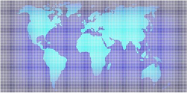 Global karta över världen — Stockfoto