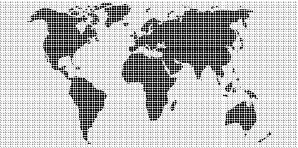 Global karta över världen — Stockfoto