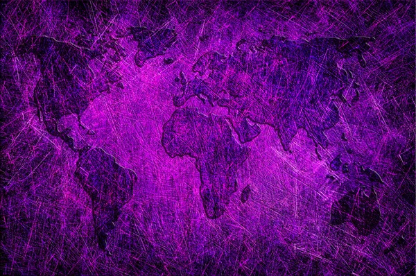 Globale Karte auf Grunge texturiert — Stockfoto