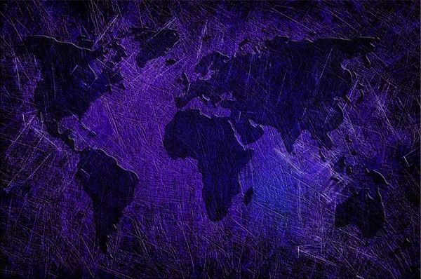 Küresel harita üzerinde dokulu grunge — Stok fotoğraf