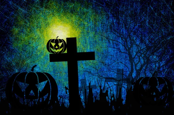 Granica teksturowanej tło noc halloween — Zdjęcie stockowe