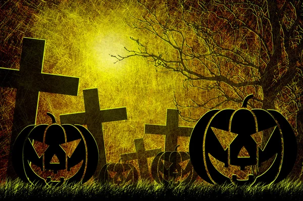 Grunge texturerat halloween natt bakgrund — Stockfoto