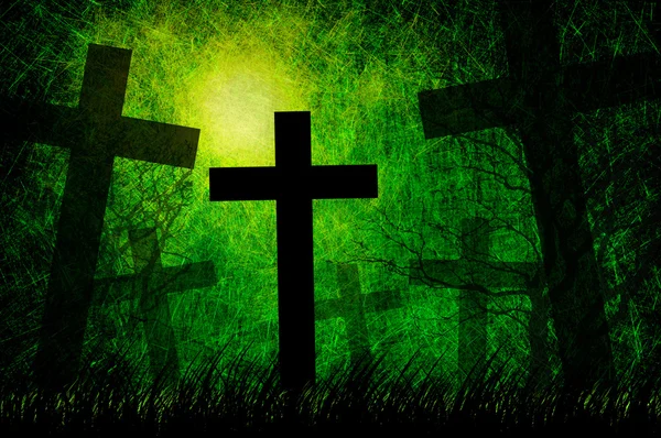 Grunge texturierte Halloween-Nacht Hintergrund — Stockfoto