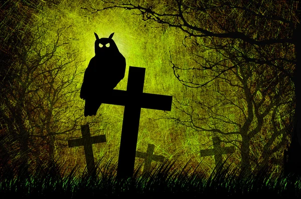 Grunge texturou halloween noci pozadí — Stock fotografie
