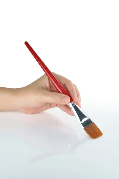 stock image Paintbrush in hand