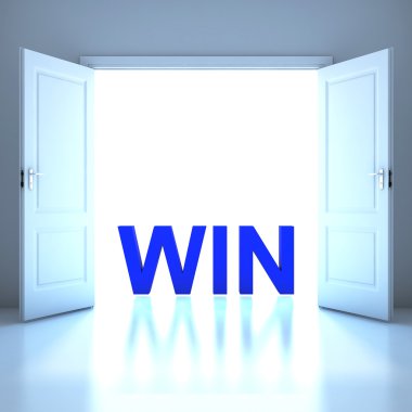 Win word conceptual in the future clipart