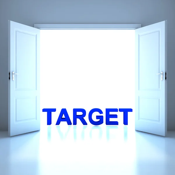 Target word conceptual in the future — Stock Photo, Image