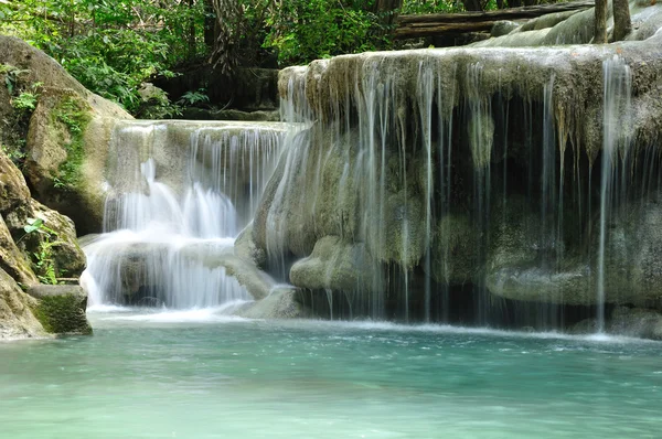 stock image Eravan Waterfall, Kanchanabury, Thailand