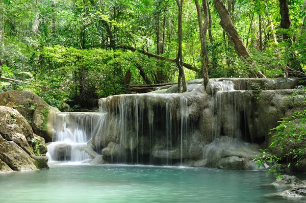 stock image Eravan Waterfall, Kanchanabury, Thailand