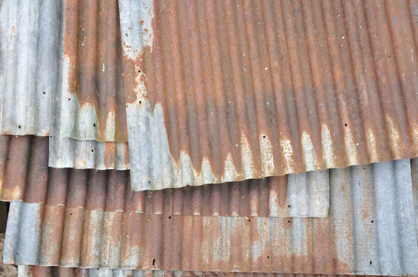 Old zinc fence background — Stock Photo, Image