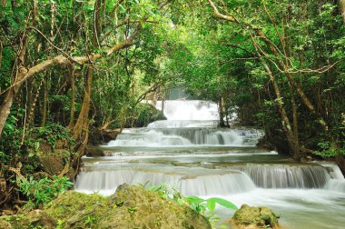 Hui Mea Khamin Waterfall, Kanchanabury, Thailand clipart