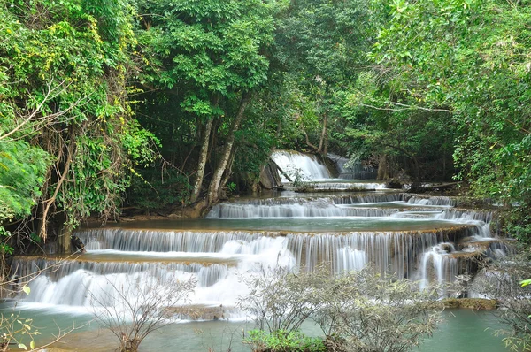 Cascada Hui Mea Khamin, Kanchanabury, Tailandia — Foto de Stock