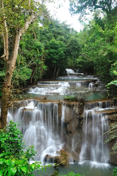 stock image Hui Mea Khamin Waterfall, Kanchanabury, Thailand