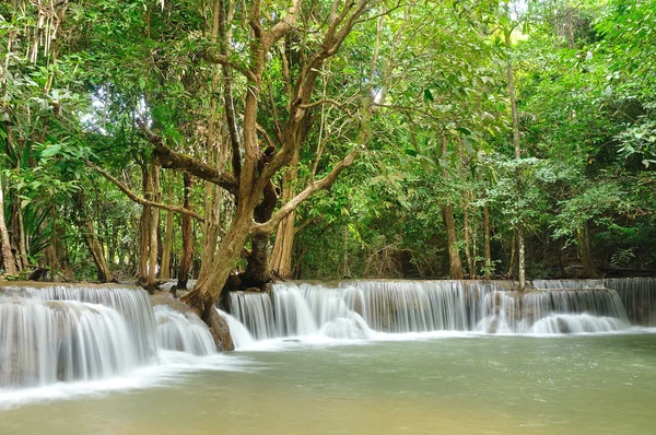 Hui Mea Khamin Waterfall, Kanchanabury, Thailand — Stock Photo, Image