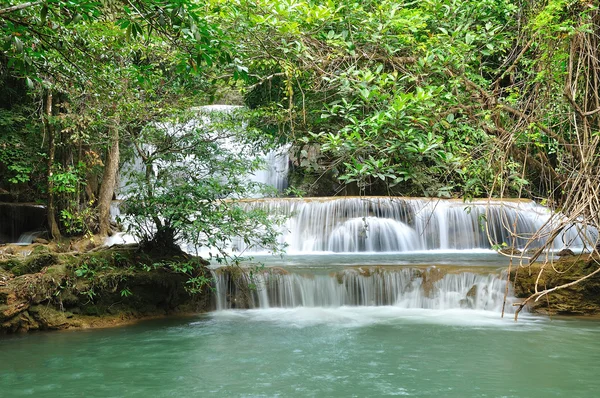 stock image Hui Mea Khamin Waterfall, Kanchanabury, Thailand