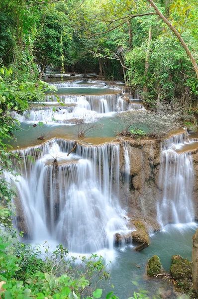 stock image Hui Mea Khamin Waterfall, Kanchanabury, Thailand