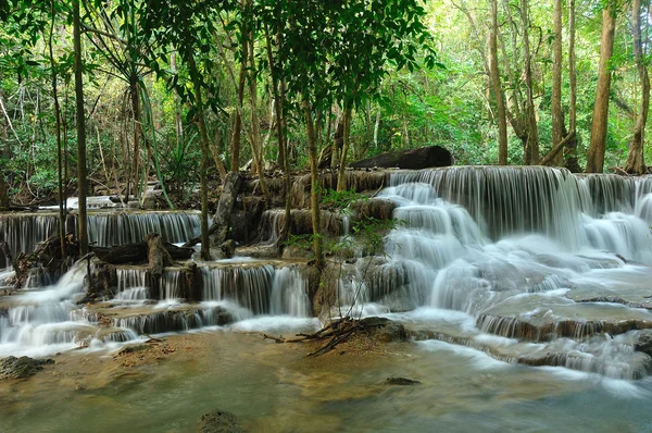 stock image Hui Mea Khamin Waterfall, Kanchanabury, Thailand