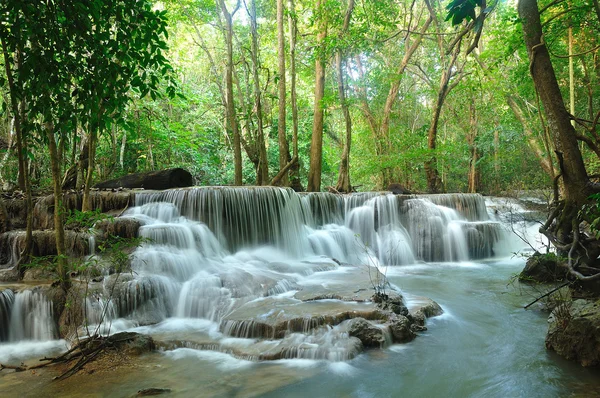 stock image Hui Mea Khamin Waterfall, Kanchanabury, Thailand