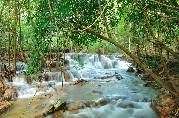 stock image Hui Mea Khamin Waterfall, Kanchanabury, Thailand