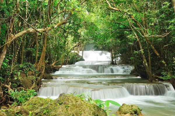 stock image Hui Mea Khamin Waterfall, Kanchanabury, Thailand