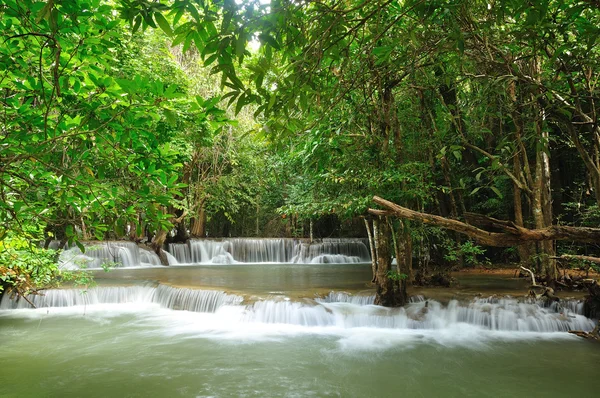 stock image Hui Mea Khamin Waterfall, Kanchanabury, Thailand