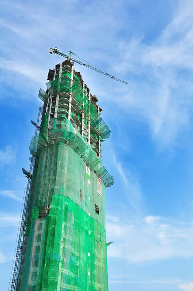 Building under construction in perspective — Stock Photo, Image