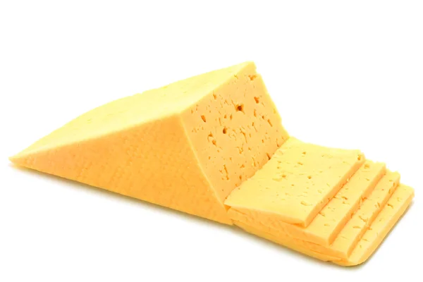 Geschnitten Stück Käse — Stockfoto