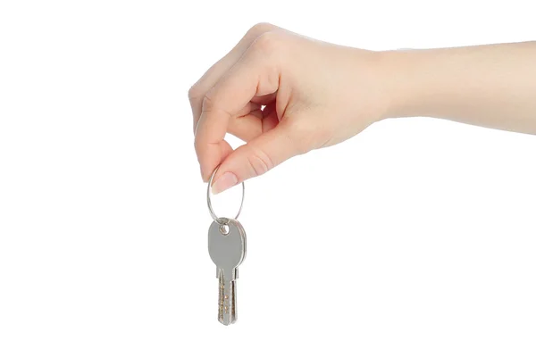 Menselijke hand en sleutels — Stockfoto