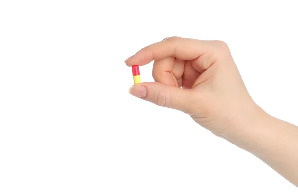 Hand mit Pille — Stockfoto