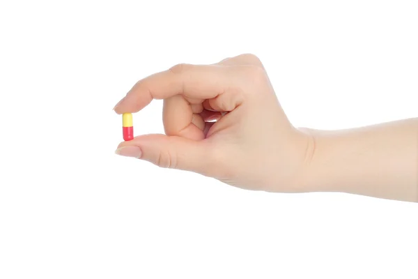 Hand med p-piller — Stockfoto