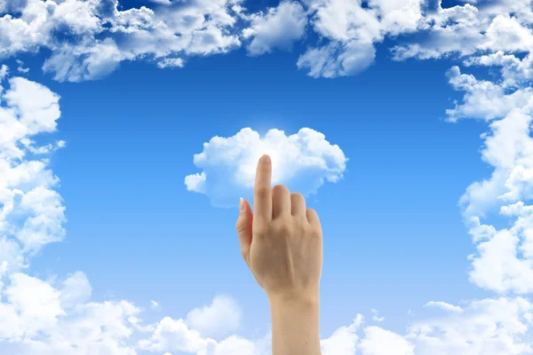 Koncepcja przetwarzania w chmurze — Zdjęcie stockowe