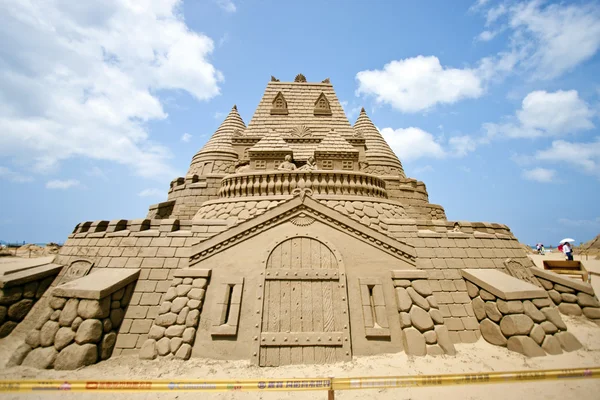 stock image Fort sand sculpture