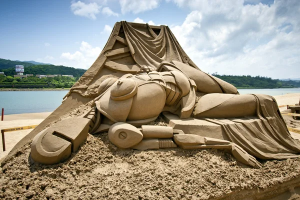 Nsect zand beeldhouwkunst — Stockfoto