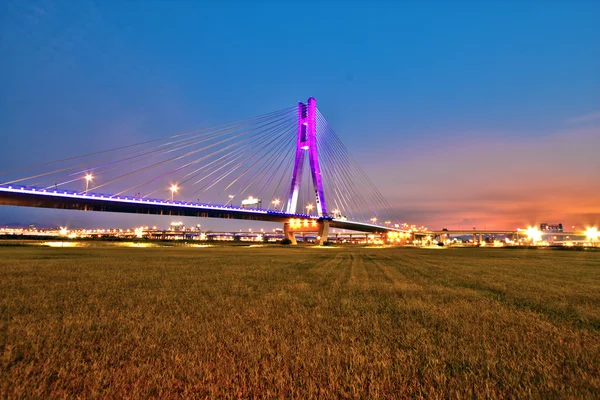 Noite ponte — Fotografia de Stock
