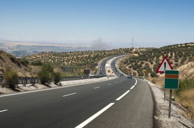 Karayolu şehir dışında