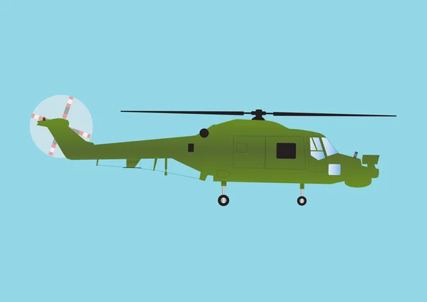 Military Helicopter — Stock Vector