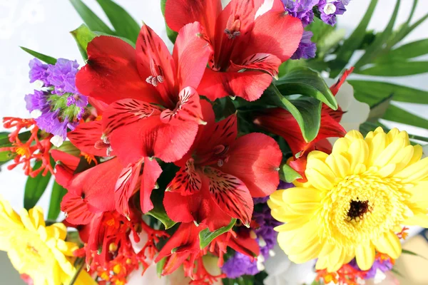Piros virágok Stock Kép