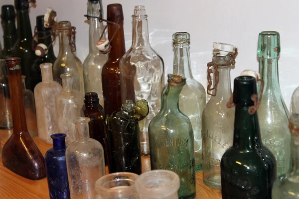 stock image Old apothecary bottles